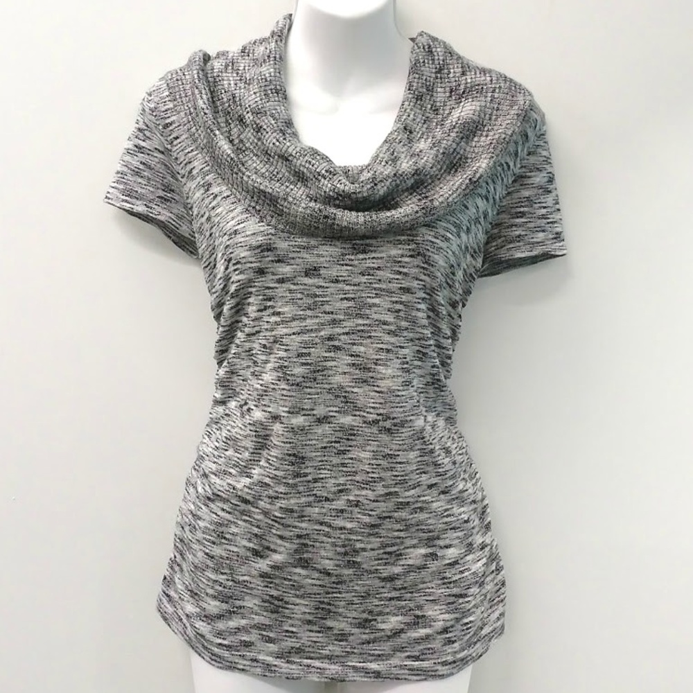 APT. 9 Cowl neck ruched side sweater- GUC